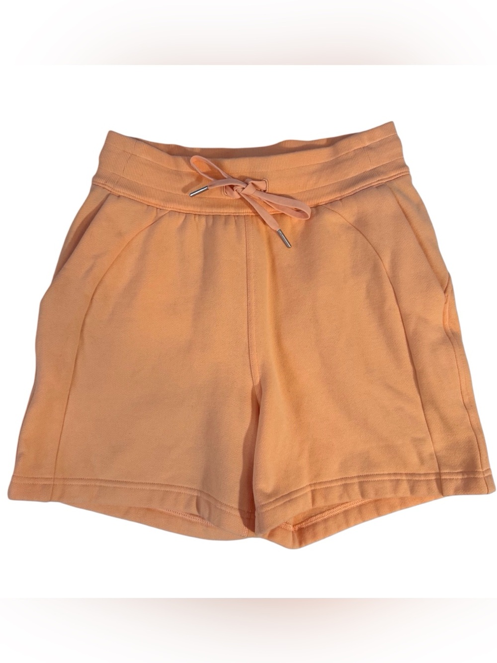Lululemon Size 4 Orange Scuba High Rise Shorts Lounge Athletic Athleisure Casual